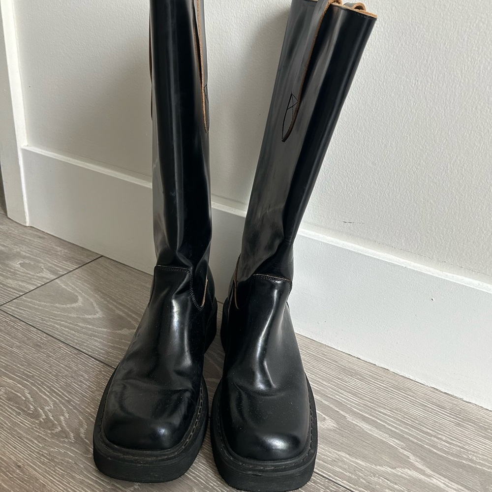 Maison Margiela Black Knee-High Boots